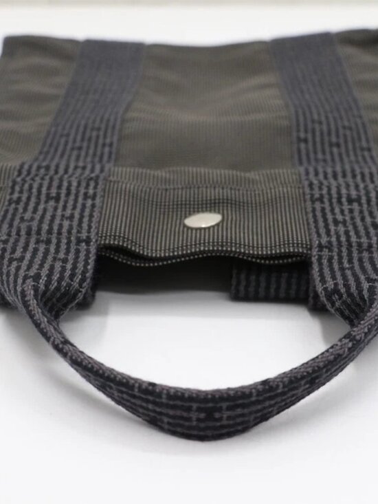Hermes Paris Herline Backpack Gray Canvas